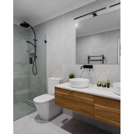 Aplică LED pentru oglindă de baie LED/8W/230V 4000K 50 cm IP44 negru