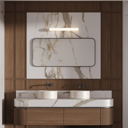 Aplica LED pentru oglindă de baie LINEA, 12W, 230V, 3000/4000/6000K, IP44, 61 cm, crom mat