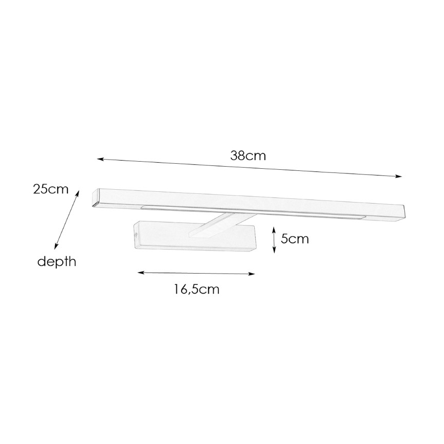 Aplică LED pentru oglindă de baie Markslöjd 107910 NEPTUNUS LED/6W/230V IP44