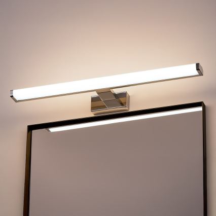 Aplica LED pentru oglindă de baie MIRORE, 10 W, 230 V, 60 cm, IP44, crom lucios