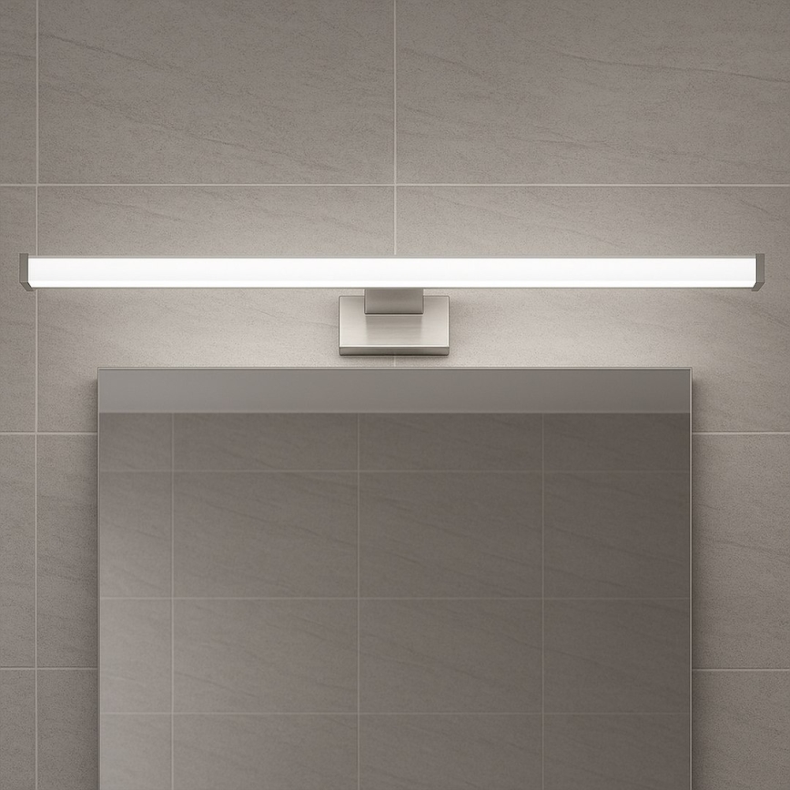 Aplica LED pentru oglindă de baie MIRORE, 10 W, 230 V, 60 cm, IP44, crom lucios