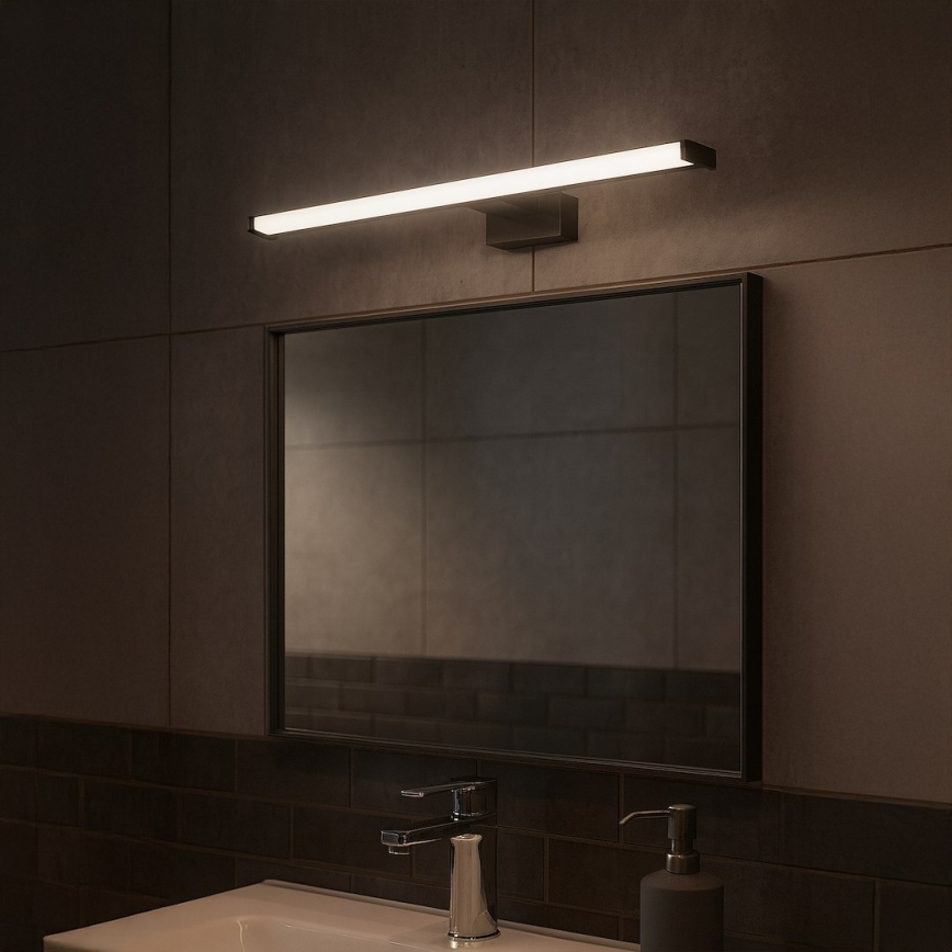 Aplică LED pentru oglindă de baie MIRORE LED/10W/230V 60 cm IP44 negru