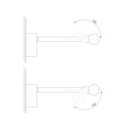 Aplica LED pentru oglindă de baie MIRROR, LED/6W/230V, 4000K, IP44, 40 cm, negru