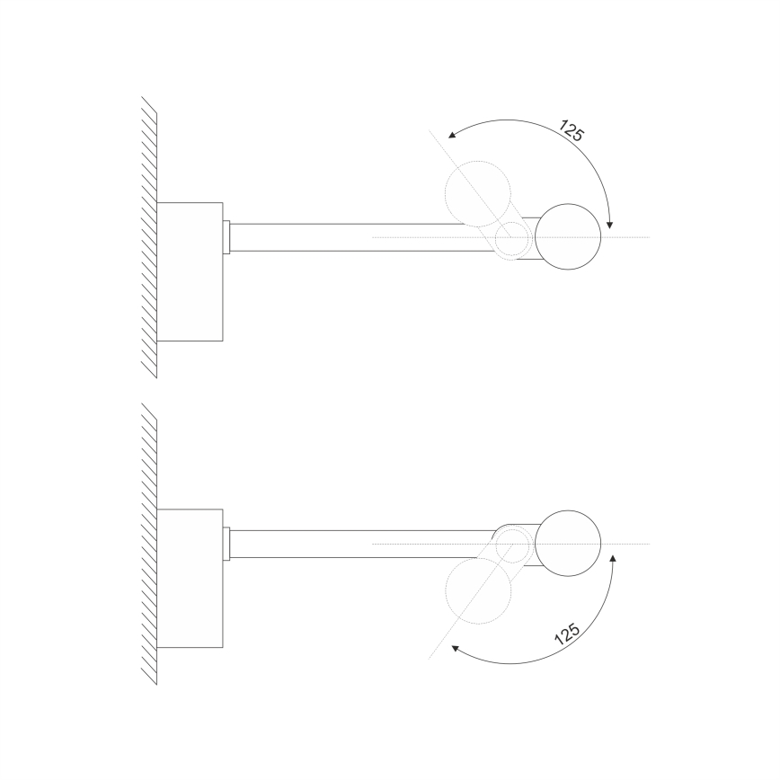 Aplica LED pentru oglindă de baie MIRROR, LED/6W/230V, 4000K, IP44, 40 cm, negru