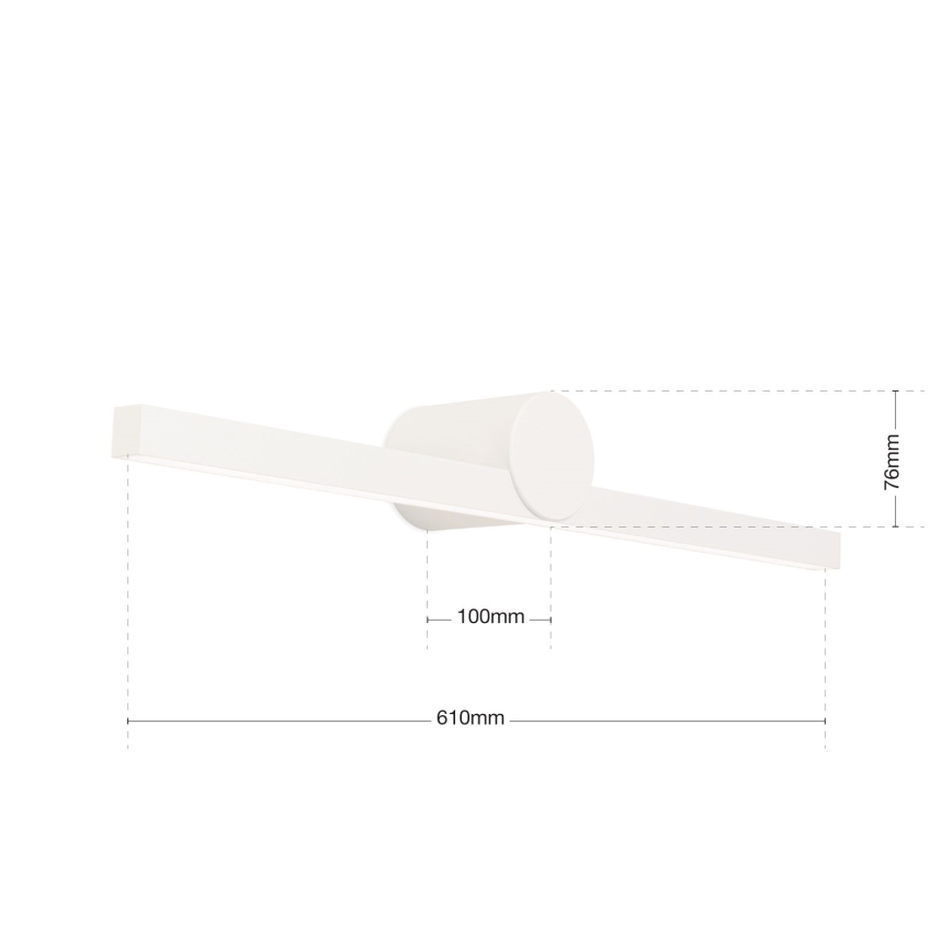 Aplică pentru oglindă de baie BEAUTY LED/12W/230V 61 cm IP54 alb