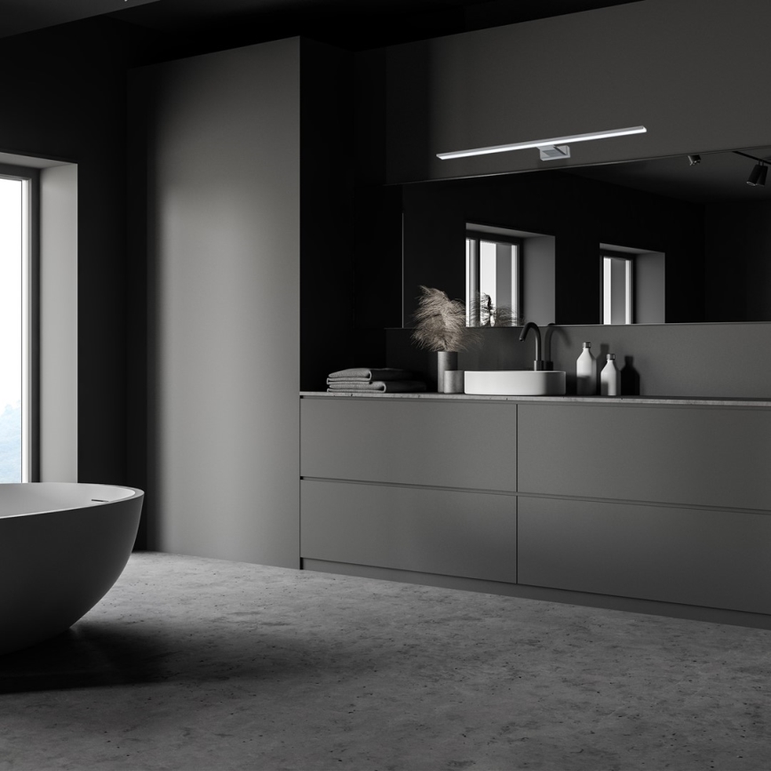 Aplica LED pentru oglindă de baie SHINE, 15W, 230V, 80 cm, IP44, crom lucios