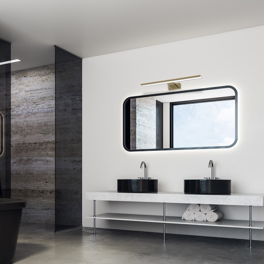 Aplica LED pentru oglindă de baie SHINE LED/13,8W/230V 60 cm IP44 alamă