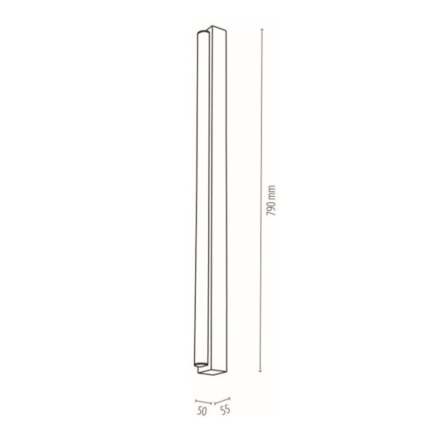 Aplică LED pentru oglindă de baie AQUAVIVA LED/12W/230 79 cm IP44