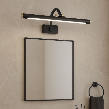 Aplica LED pentru oglindă de baie VINCI, 12 W, 230 V, 40 cm, IP44, negru