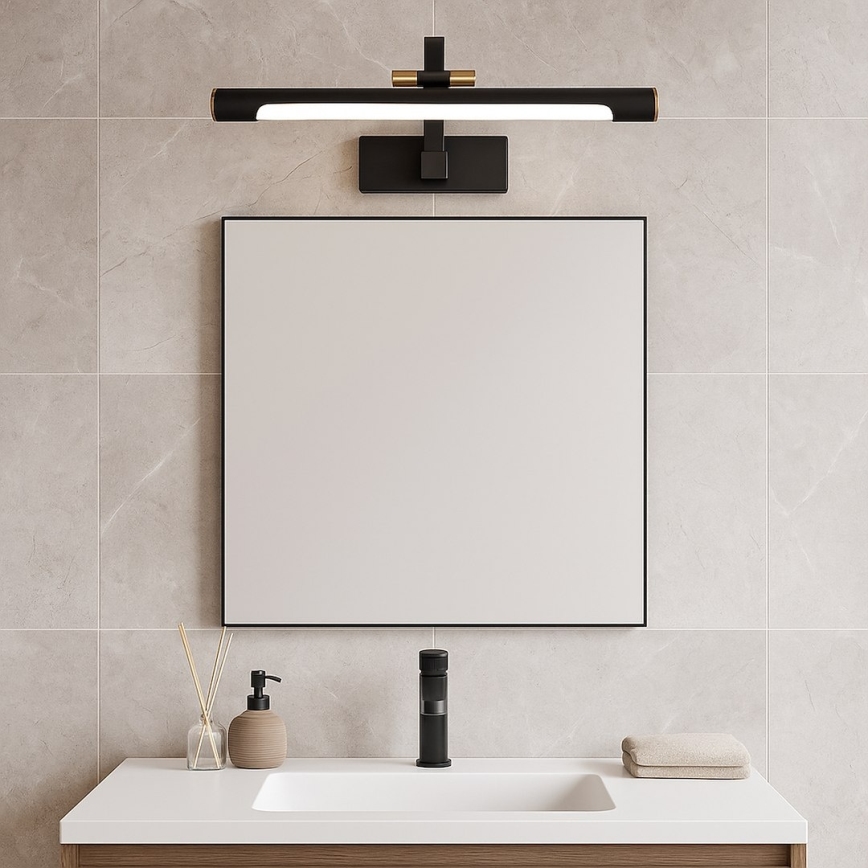 Aplica LED pentru oglindă de baie VINCI, 12 W, 230 V, 40 cm, IP44, negru