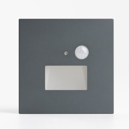 Aplica LED pentru scări cu senzor de mișcare și de amurg LED/1,5W/230V 3000/4000/6500K antracit