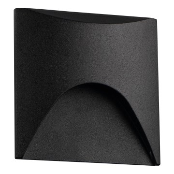 Aplica LED pentru scări EXIN LED/2,5W/230V 3000K IP65, neagră, dreptunghiulară