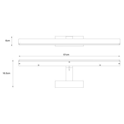 Aplică LED pentru tablouri BETHAN LED/13W/230V IP21 albă Lucide 48200/12/31