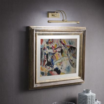 Aplică LED pentru tablouri IKON Redo 01-3473 LED/16,4W/230V 61,5 cm CRI 92 alamă