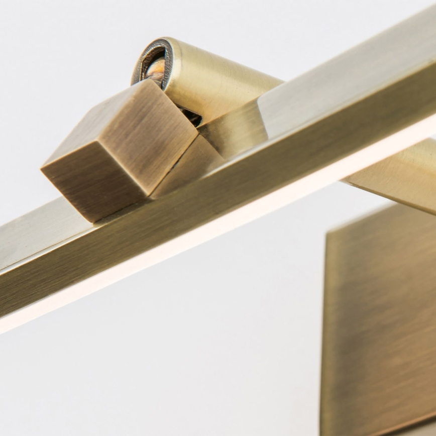 Aplică LED pentru tablouri PUBLIO LED/10W/230V 50 cm auriu/patină