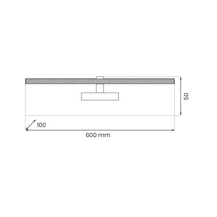 Aplică LED pentru tablouri PRADO LED/11W/230V negru