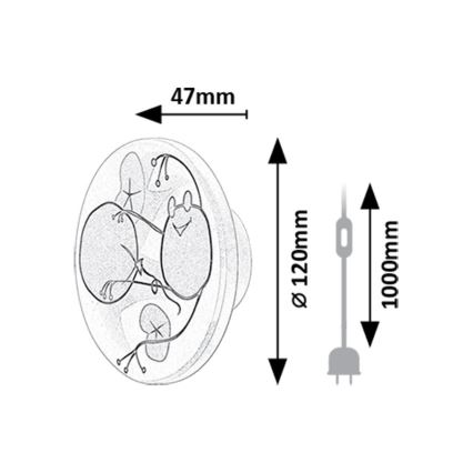 Aplică LED Rabalux LED/9W/230V 3000/4000/6500K
