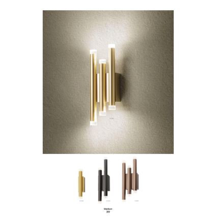 Aplică LED Redo 01-2036 MADISON 6xLED/4W/230V auriu