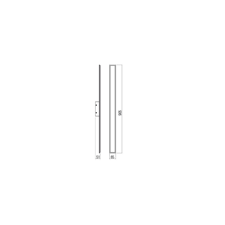 Aplică LED Redo 01-2769 WAPI LED/23W/230V 90,5 cm negru