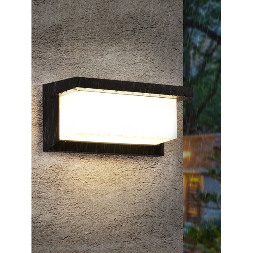 Aplică LED de perete pentru exterior NEELY, reglabilă, 1xE27/6W/230V 2700-6500K IP54, neagră