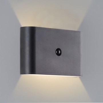 Aplică LED reîncărcabilă de exterior cu senzor Brilliant XINO LED/3W/5V IP44 negru