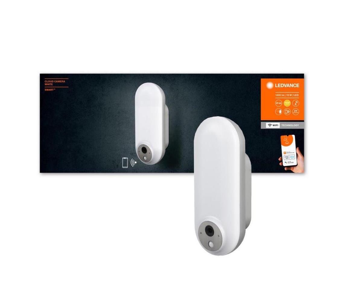 Aplică LED RGB de exterior cu senzor și cameră LED/15W/230V Wi-Fi IP44 Ledvance