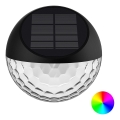 Aplică LED RGB solară Aigostar LED/2W/1,2V 300 mAh negru IP44