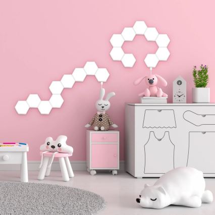 SET 9x aplică LED RGBW decorativă dimabilă MAYA LED/1W/230V + telecomandă