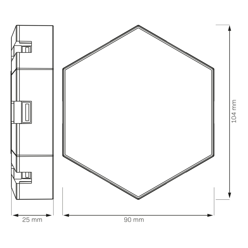 SET 9x aplică LED RGBW decorativă dimabilă MAYA LED/1W/230V + telecomandă