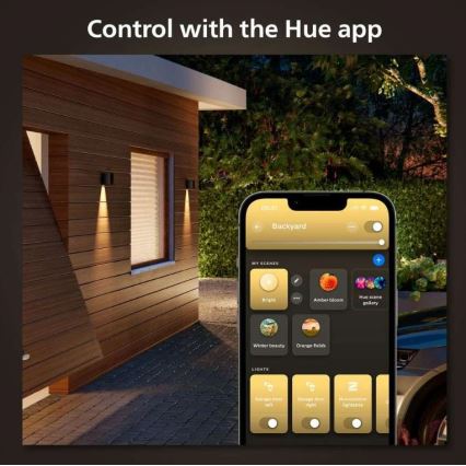 Aplică LED RGBW dimabilă de exterior Hue RESONATE LED/8W/230V 2000–6500K IP44 Philips