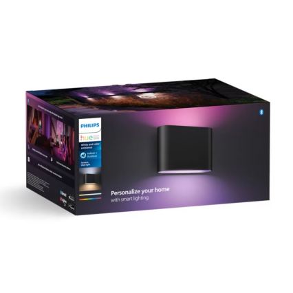 Aplică LED RGBW dimabilă de exterior Philips Hue DYMERA 2xLED/10,2W/230V 2000-6500K IP44