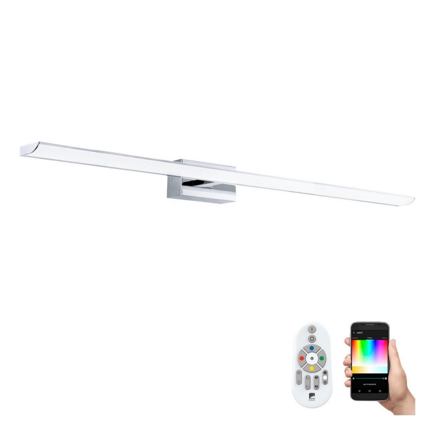 Aplică LED RGBW dimabilă pentru oglindă de baie Eglo 33768 TABIANO-C LED/21W/230V 2700-6500K 90,5 cm IP44 + telecomandă