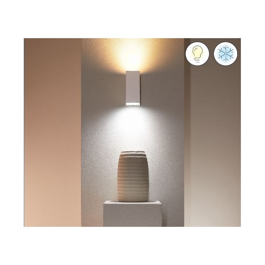 Aplică LED RGBW dimabilă UP&DOWN 2xGU10/4,7W/230V 2200-6500K Wi-Fi CRI 90 alb WiZ