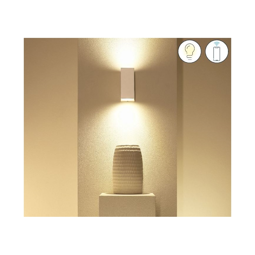 Aplică LED RGBW dimabilă UP&DOWN 2xGU10/4,7W/230V 2200-6500K Wi-Fi CRI 90 alb WiZ