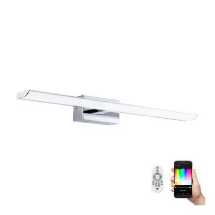Aplică LED RGBW dimabilă pentru oglindă de baie Eglo 33767 TABIANO-C LED/15,6W/230V 2700-6500K 60,5 cm IP44 + telecomandă
