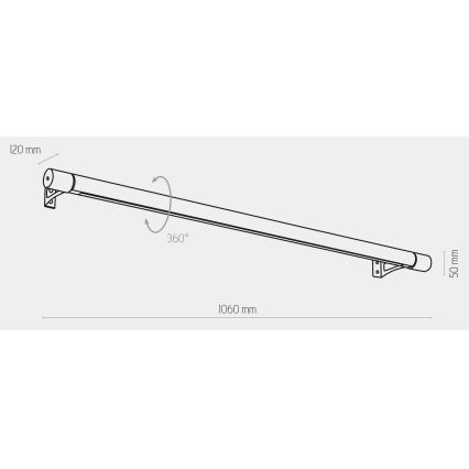 Aplică LED ROLLO LED/30W/230V lemn