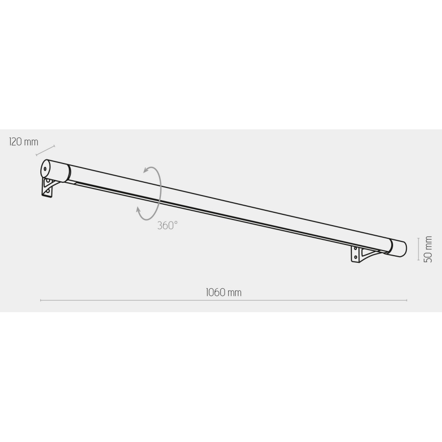 Aplică LED ROLLO LED/30W/230V lemn