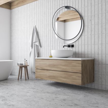 Aplica LED de perete SATURNO LED/46W/230V diam. 80 cm IP44 antracit