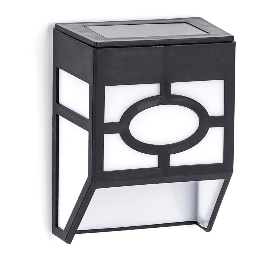 Aplică LED solară Aigostar LED/0,006W/1,2V 100 mAh 2700K IP44 negru