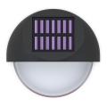 Aplică LED solară Aigostar LED/1W/1,2V negru 200 mAh 2700K IP44