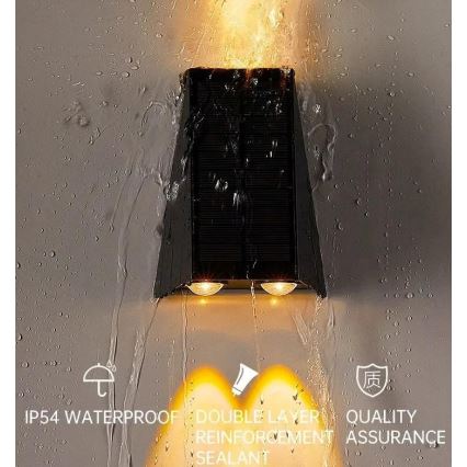 Aplică LED solară Brilagi PYRAMID LED/2W/3,2V 1300 mAh IP54