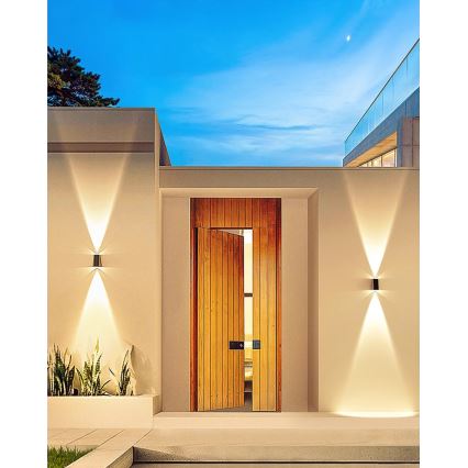 Aplică LED solară Brilagi PYRAMID LED/2W/3,2V 1300 mAh IP54