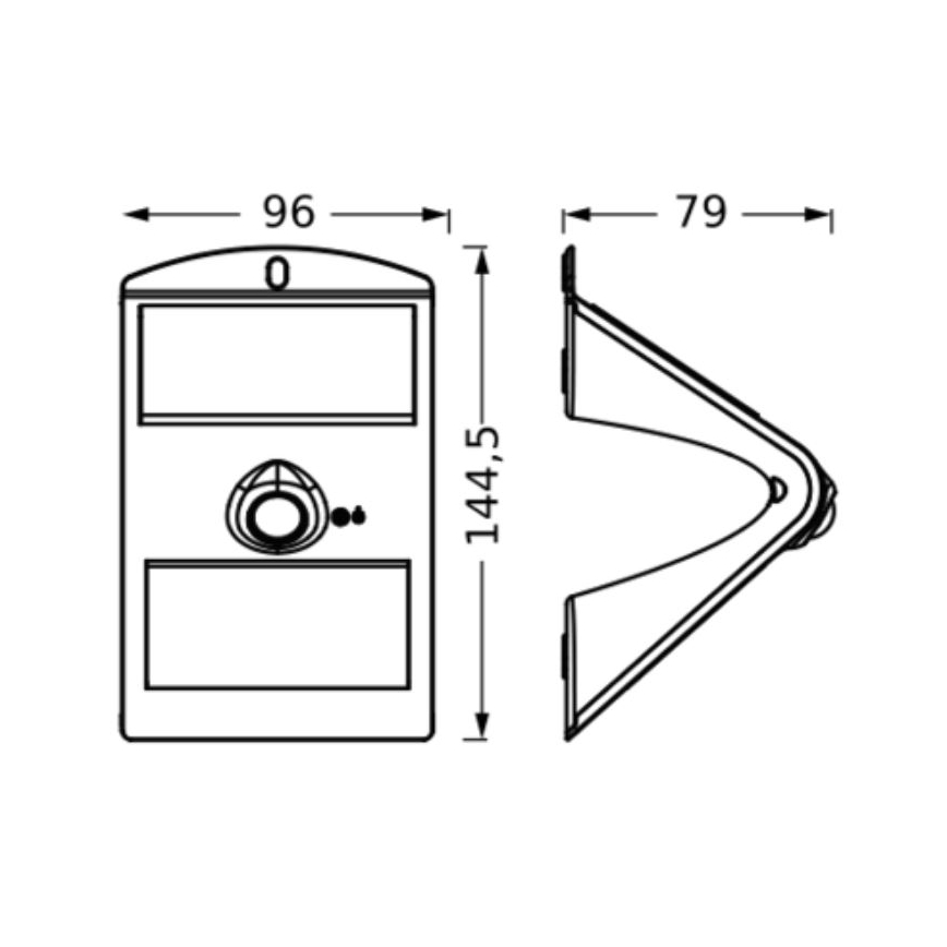 Aplică LED solară cu senzor BUTTERFLY LED/1,5W/3,7V IP65 Osram