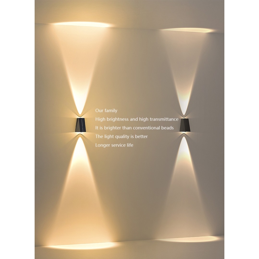 Aplică LED solară cu senzor LED/2W/5V IP54 1300 mAh