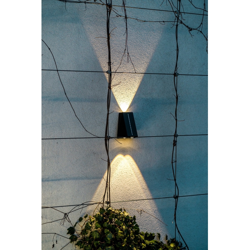 Aplică LED solară cu senzor LED/2W/5V IP54 1300 mAh