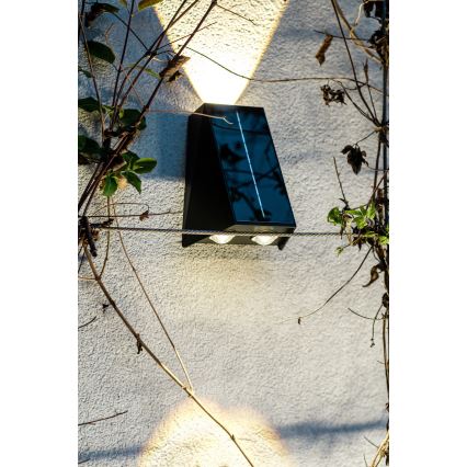 Aplică LED solară cu senzor LED/2W/5V IP54 1300 mAh