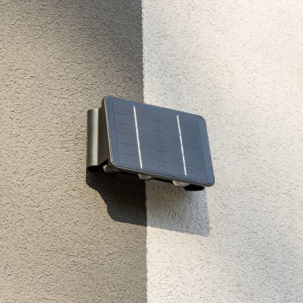 Aplică LED solară cu senzor LED/2W/5V IP54 1300 mAh