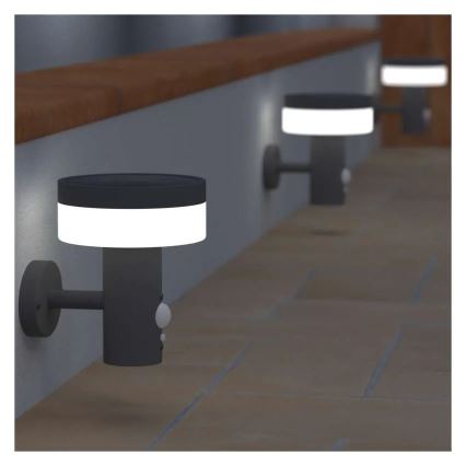 Aplică LED solară cu senzor LED/2W/3,7V 1200 mAh IP44