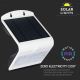 Aplică LED solară cu senzor LED/3W/3,7V 3000/4000K IP65 albă