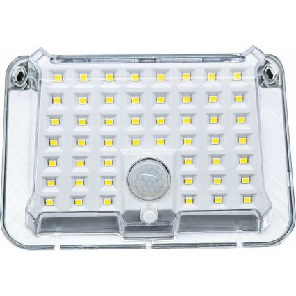 Aplică LED solară cu senzor LED/5W/3,7V 1200 mAh IP44